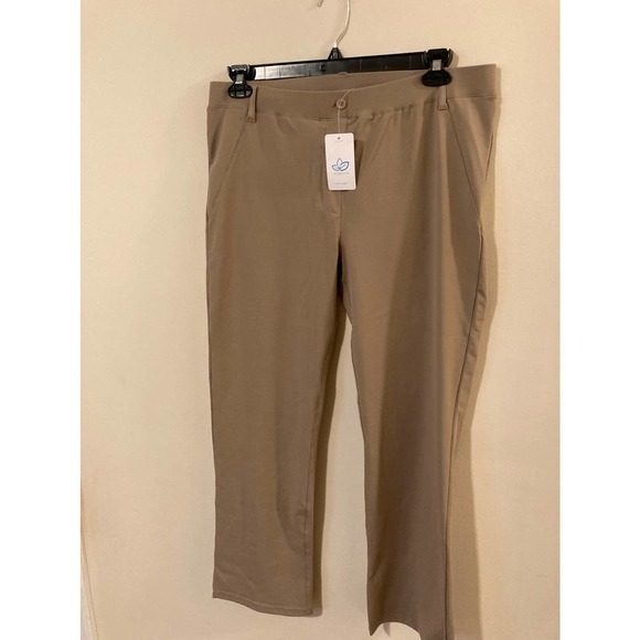 Yogipace NWT‎ tan beige XXL yoga pants career casual - Picture 1 of 8
